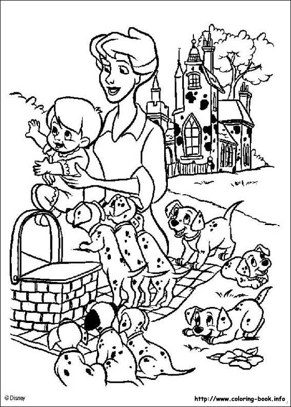 101 Dalmatians coloring picture